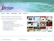 Tablet Screenshot of idesigngraphics.com